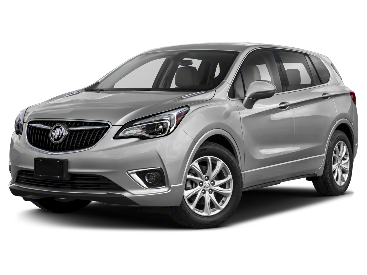 2020 Buick Envision Preferred in Ebony Twilight Metallic — front three-quarter view