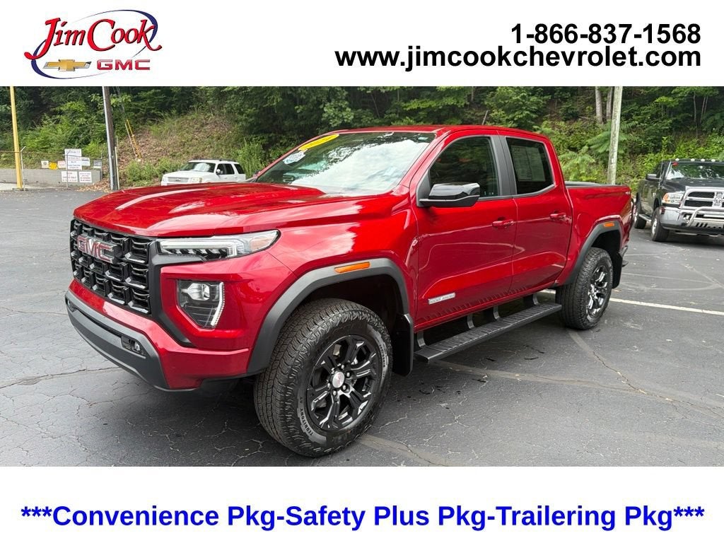2024 GMC Canyon Elevation in Volcanic Red Tintcoat — front three-quarter view