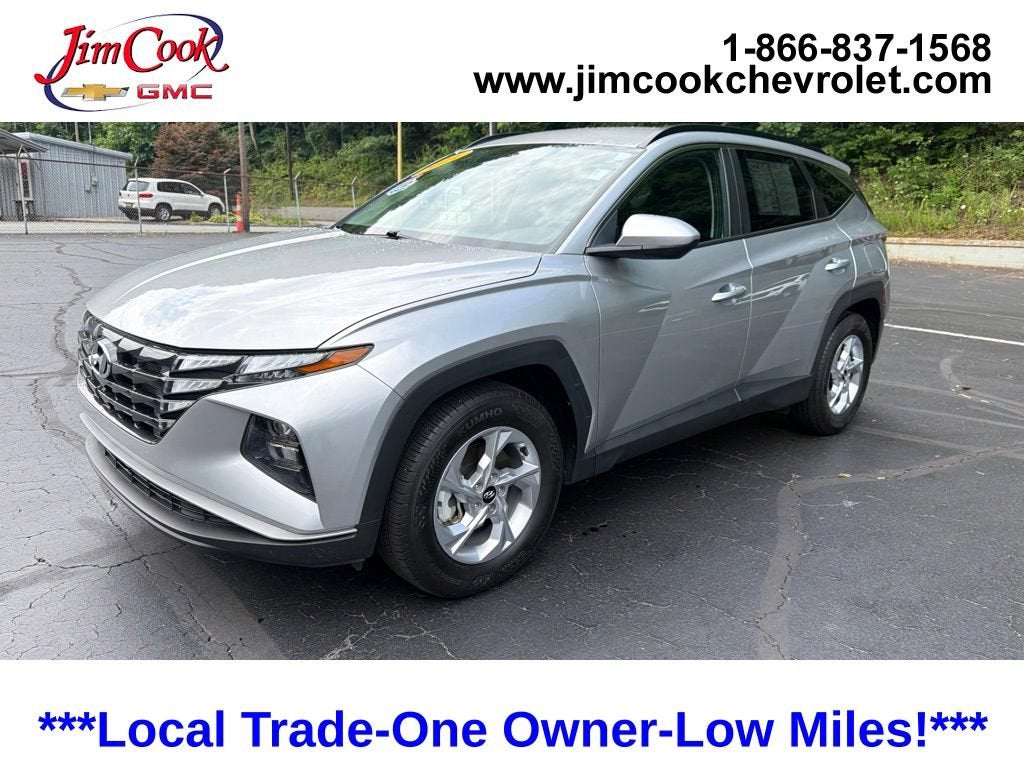 2024 Hyundai Tucson SEL in Silver — front three-quarter view